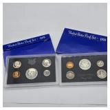 2- US SILVER PROOF COIN SETS