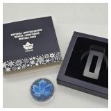 1 OZ FINE SILVER ROUND MAPLE LEAF TREE LIMITED