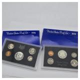 2- 1970 US SILVER MINT PROOF COIN SETS