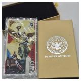 1/10th OZ FINE SILVER BAR LIBERATED DOLLAR ONLY