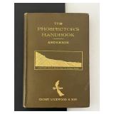 Antique 1891 Prospectorï¿½s Handbook Gold Mining HC