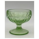 GREEN URANIUM GLASS SHERBET UV REACTIVE