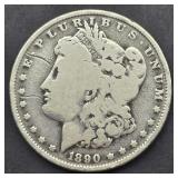 1890 MORGAN SILVER DOLLAR