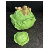 VINTAGE HOLLAND MOLD COVERED CABBAGE BOWL W/