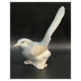 Lladro Porcelain Wren Long Tail Bird Figurine
