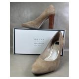White House Black Market Mila Beige Tan Suede