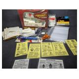 Marks on Art Glass Travel Cards Laminated, Tags ,