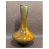 Mid Century Tall Drip Glaze Vase by California