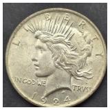 1924 PEACE SILVER DOLLAR