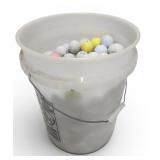 5 Gallon Bucket of Used Gold Balls Range Balls