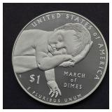 2015 W US SILVER DOLLAR MARCH OF DIMES