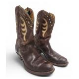 Vtg ACME Inlay Western Cowboy Boots 1950ï¿½s Rodeo