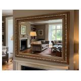 Silver Wood Wall Mirror