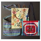 Boho Bags Colorful Fabrics Cott N Curls Tote