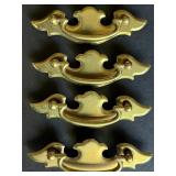 Chippendale-Style Batwing Drawer Pulls Marked CB
