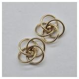 14k YELLOW GOLD EARRING JACKETS