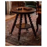 Vintage Large Ball & Claw Parlor Table with