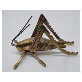 Large Brass Lucky Cricket Figurine