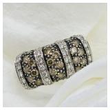 14K WHITE GOLD 1CTW CHOCOLATE DIAMONDS 3.35 TDW