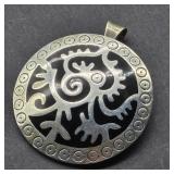925 SILVER MEXICO PENDANT BROOCH