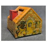 Vintage J. Chein Tin Lithograph Three Little Pigs