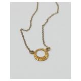 10k Gold Pendant on 10k Gold Filled Chain