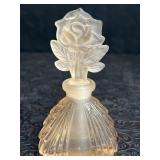 VINTAGE IRICE PERFUME BOTTLE W/ FROSTED GLASS