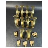 MCM Brass Robe/ Coat Hooks w/ Screws