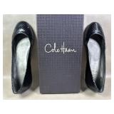 Cole Haan Air Dana Ballet Black Snake Embossed