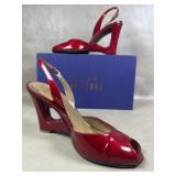 Stuart Weitzman RSVP Red Open Toes Heels