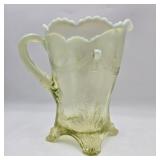 Antique Jefferson / Vaseline Glass Pitcher