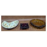 3 Vintage Ashtrays