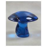 Viking Art Glass mushroom Blue