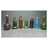 Vintage Miniature Glass Bottles, Root Bitters,