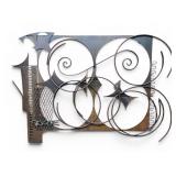 Brutalist Metal Wall Sculpture Henrik Horst Style