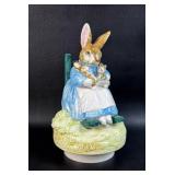 Vintage Beatrix Potter Mrs Rabbit Music Box