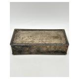 VINTAGE SILVER PLATE PRESENTATION BOX BY