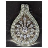 925 Sterling CZ Teardrop Pendant