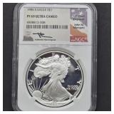 1986 S AMERICAN EAGLE SILVER DOLLAR PF69 ULTRA