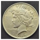 1922 PEACE SILVER DOLLAR