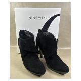 Nine West Jack n Jill Black Suede Stiletto Heels