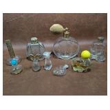 Vintage Perfume Bottles, Some With Perfume,Yves