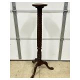 TALL WOOD PEDESTAL PLANT STAND
