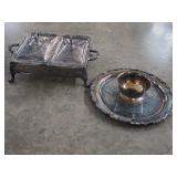Old Silverplate Serving Casserole Chafing Dish