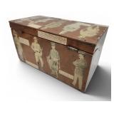 Vtg Military History Decopage Box Horse Soldier