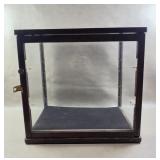Vtg. Wood & Glass Display Box , Table Top C
