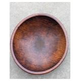 16" Antique Tiger Maple Hand Turned Dough Bowl