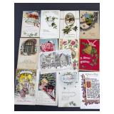 13 Antique Postcards