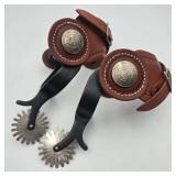 Colorado Saddle Co. Mexican / Peso / Leather Spurs