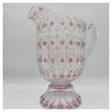 Finecut & Block Pattern Cranberry Flash Pitcher